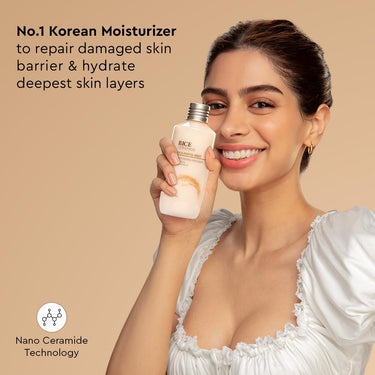 The Face Shop Rice & Ceramide Moisturizer Emulsion | Barrier Repair Cream | Locks Moisture For 12 Hours,For Soft & Glowing Skin | Korean Skin Care for all skin types (70ml)